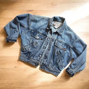 Vintage Jordache Denim Jean Coat Jacket Small S Oversized